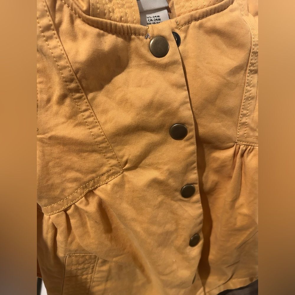 Rachel Zoe Baby Girl Snap Button Cotton Jacket With Hood, Size 24 Months NWT - Picture 9 of 11